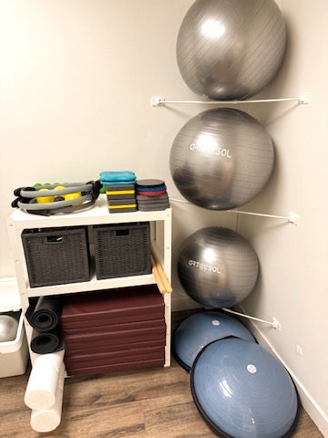 Pilates equipment detail in portrait